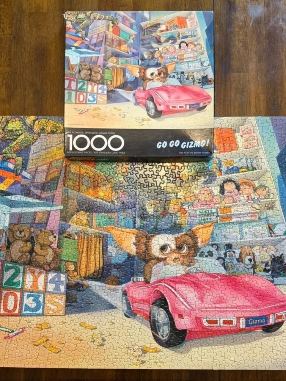 Gremlins Go Go Gizmo Jigsaw Puzzle 1984 Vintage Complete with Box Toy Store